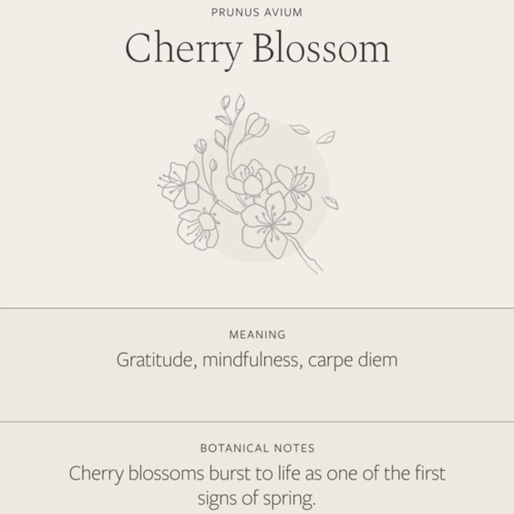 Cherry Blossom March Flower Japanese Necklace - Picture 6 of 15